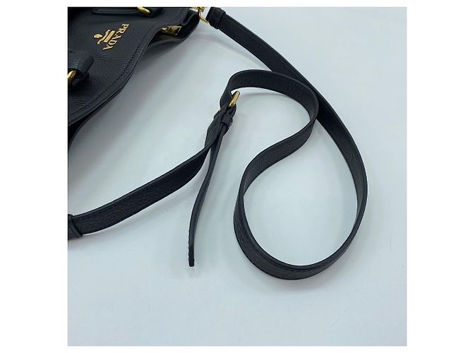 Borsa a mano/Borsa a tracolla Prada Vitello Daino Black Nero - vista 9