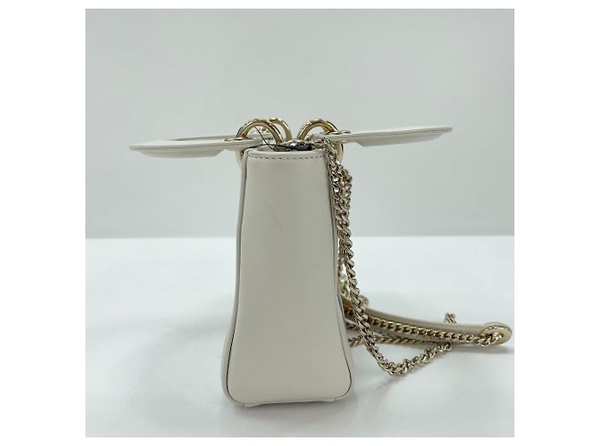 Sac à épaule Lady Mini Christian Dior Blanc - vue 4