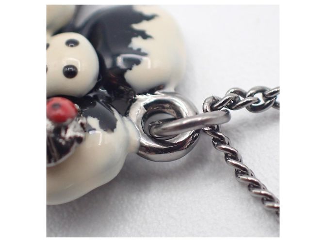 Chanel CC Flower Ladybug Placcato Argento e Acrilico - vista 5