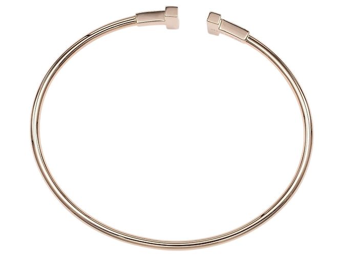 Tiffany & Co. T Wire Oro Rosa 18K con Diamanti D'oro - vista 2