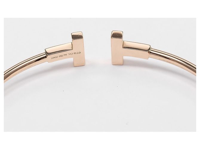 Tiffany & Co. T Wire Oro Rosa 18K con Diamanti D'oro - vista 6