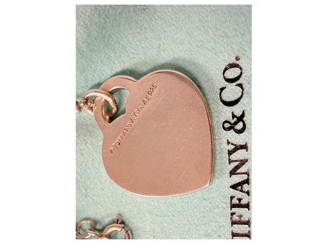 Colar Tiffany & Co. com Pendente Coração Cat Street Limited Hardware prateado - vista 11