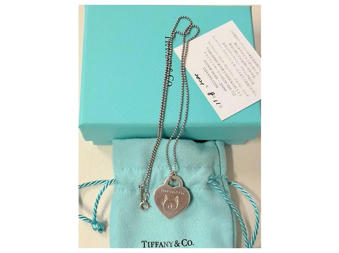 Colar Tiffany & Co. com Pendente Coração Cat Street Limited Hardware prateado - vista 12