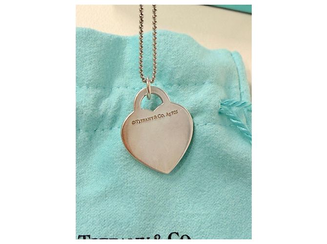 Colar Tiffany & Co. com Pendente Coração Cat Street Limited Hardware prateado - vista 3