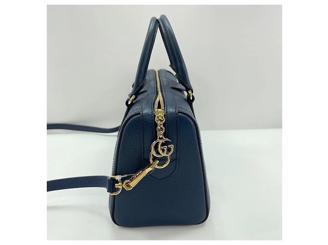Borsa Boston Gucci Ophidia in Navy Blu navy - vista 4