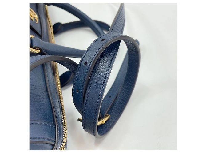 Borsa Boston Gucci Ophidia in Navy Blu navy - vista 9