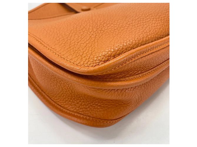 Hermès Borsa a tracolla Hermes Evelyne 3PM Arancione - vista 6