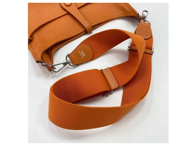 Hermès Borsa a tracolla Hermes Evelyne 3PM Arancione - vista 7