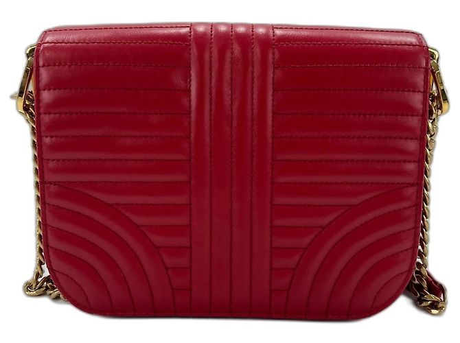 Prada Diagram gesteppte Schultertasche Rot - Ansicht 3