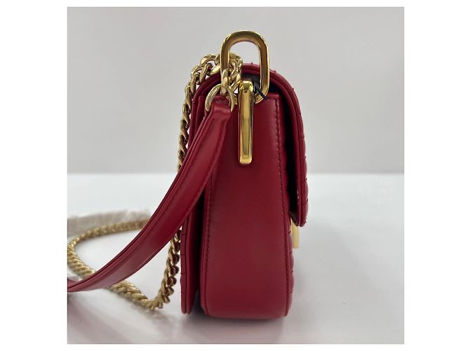 Prada Diagram gesteppte Schultertasche Rot - Ansicht 5