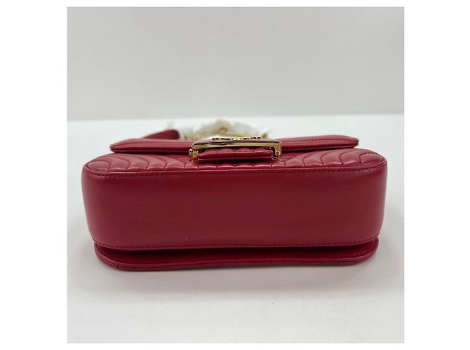 Prada Diagram gesteppte Schultertasche Rot - Ansicht 7