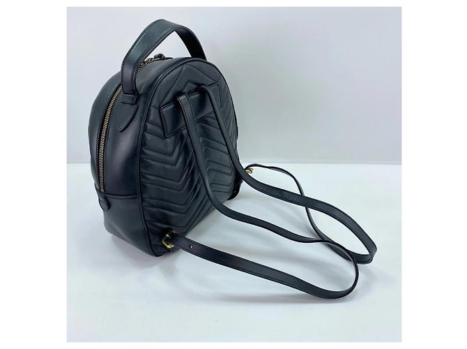 Zaino Gucci GG Marmont Nero - vista 10