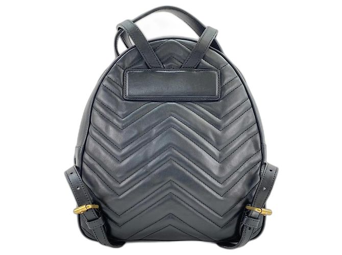 Zaino Gucci GG Marmont Nero - vista 3