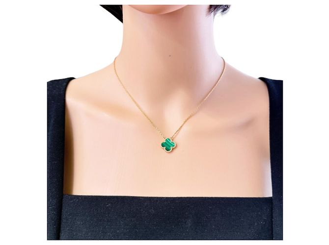 Collana Vintage Alhambra Van Cleef & Arpels in oro giallo 18K - vista 2