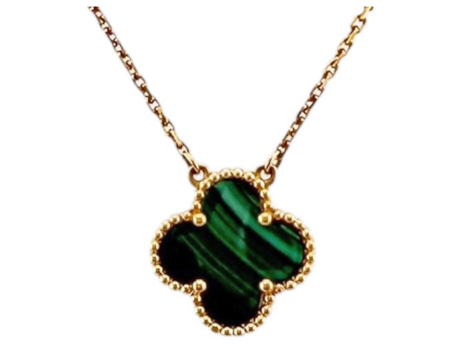 Collana Vintage Alhambra Van Cleef & Arpels in oro giallo 18K - vista 3