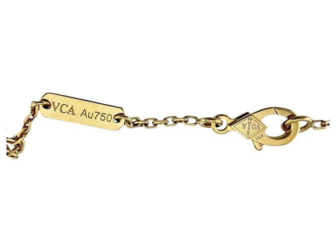 Collana Vintage Alhambra Van Cleef & Arpels in oro giallo 18K - vista 5