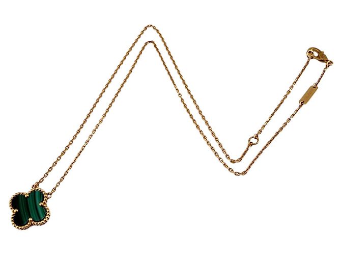 Collana Vintage Alhambra Van Cleef & Arpels in oro giallo 18K - vista 7