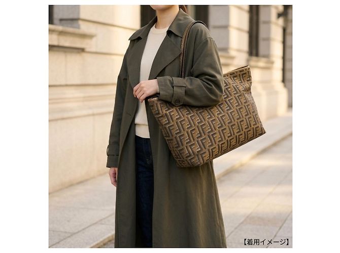 Fendi Zucca Tote Bag braun Canvas - Ansicht 10