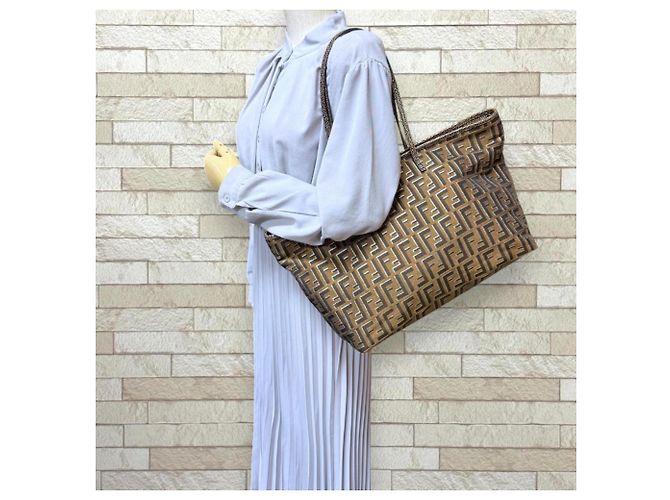 Fendi Zucca Tote Bag braun Canvas - Ansicht 2