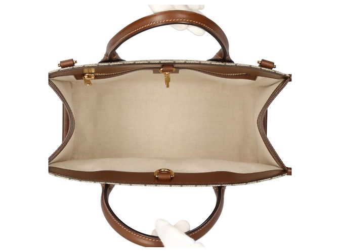 Borsa Tote Gucci GG Small Marrone - vista 6