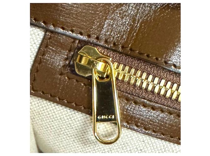 Borsa Tote Gucci GG Small Marrone - vista 7