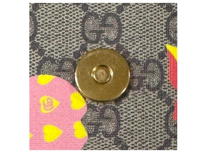 Borsa a tracolla Gucci Les Pommes Collection GG Supreme Bianco Beige - vista 12