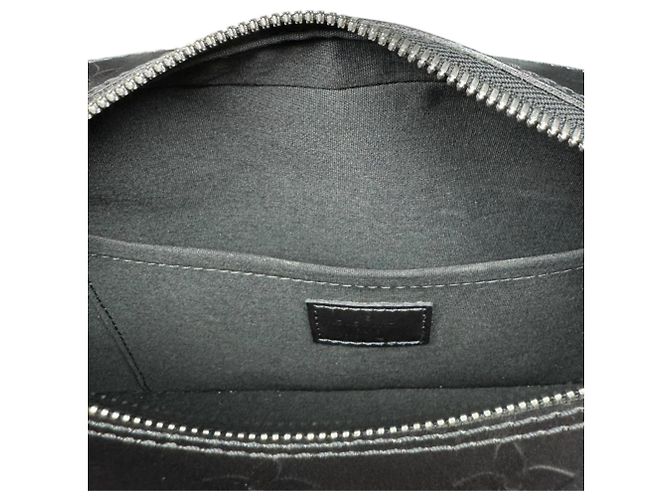 Borsa Louis Vuitton Shelton Monogram Mat Marrone Nero - vista 8
