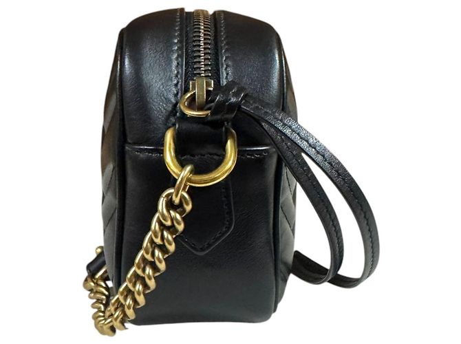 Borsa a tracolla Gucci GG Marmont Nero - vista 4