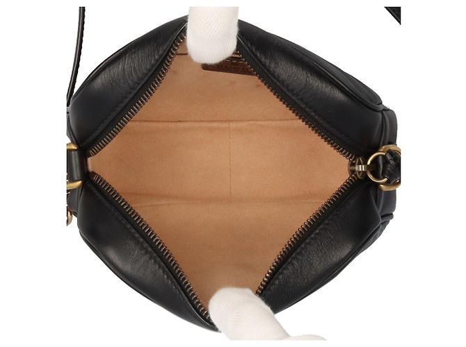 Borsa a tracolla Gucci GG Marmont Nero - vista 6