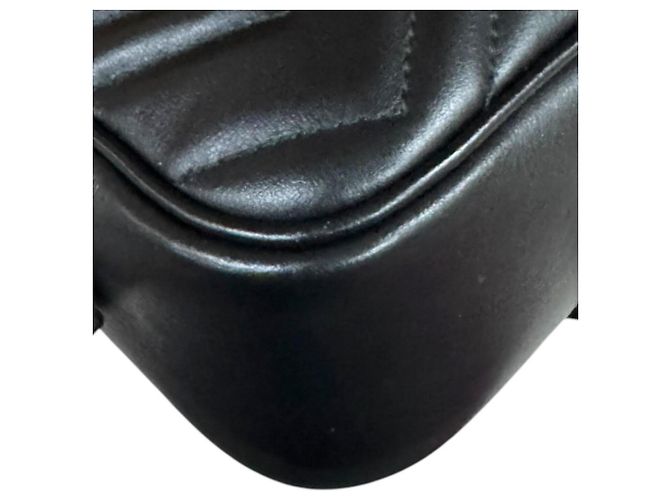 Borsa a tracolla Gucci GG Marmont Nero - vista 9