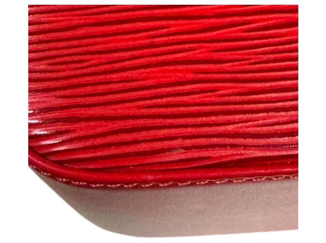 Borsa a tracolla Louis Vuitton Bussi Epi Rosso - vista 10