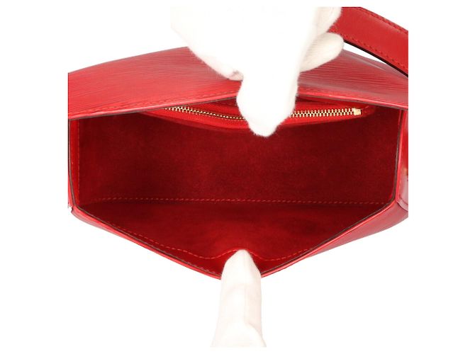 Borsa a tracolla Louis Vuitton Bussi Epi Rosso - vista 6