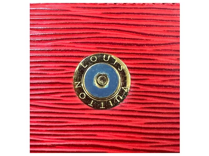 Borsa a tracolla Louis Vuitton Bussi Epi Rosso - vista 8