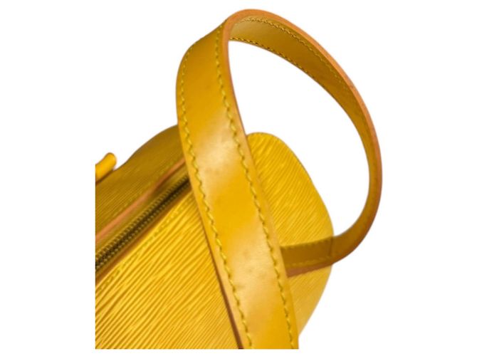 Borsa Louis Vuitton Soufflot Epi Giallo - vista 15