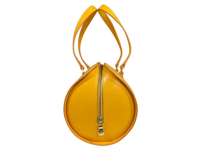 Borsa Louis Vuitton Soufflot Epi Giallo - vista 3