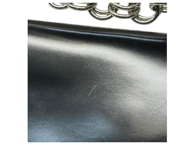 Borsa a tracolla in pelle smaltata Prada Nero - vista 10