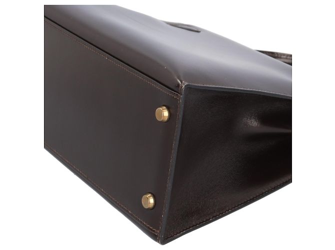 Hermès Borsa Hermes Kelly 28 Marrone Marrone scuro - vista 11