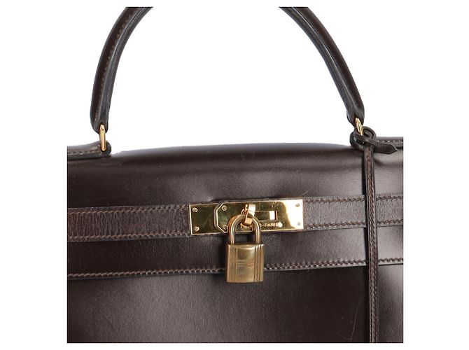 Hermès Borsa Hermes Kelly 28 Marrone Marrone scuro - vista 12