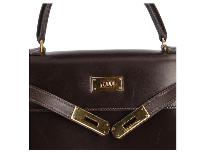 Hermès Borsa Hermes Kelly 28 Marrone Marrone scuro - vista 13