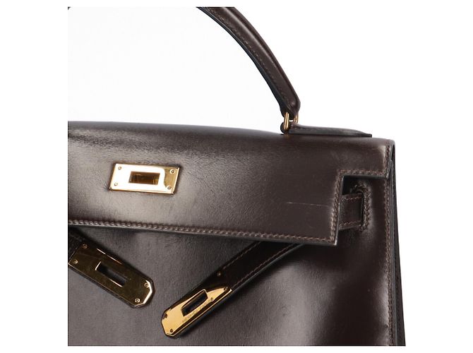 Hermès Borsa Hermes Kelly 28 Marrone Marrone scuro - vista 14