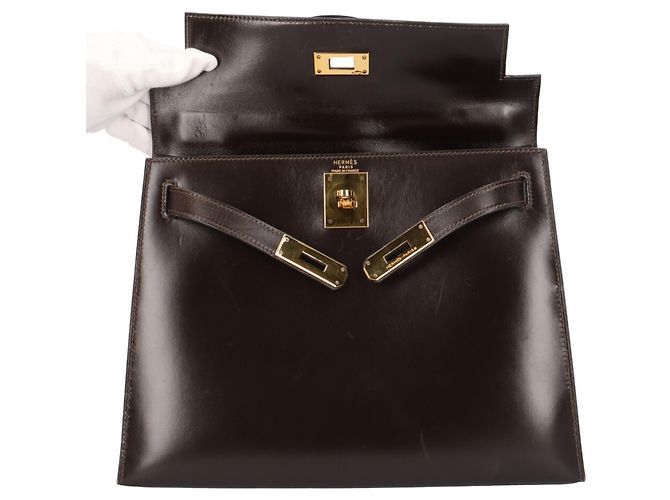 Hermès Borsa Hermes Kelly 28 Marrone Marrone scuro - vista 8