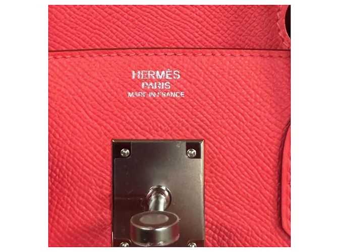 Hermès Borsa Hermes Birkin 30 in pelle Epsom rosa - vista 13