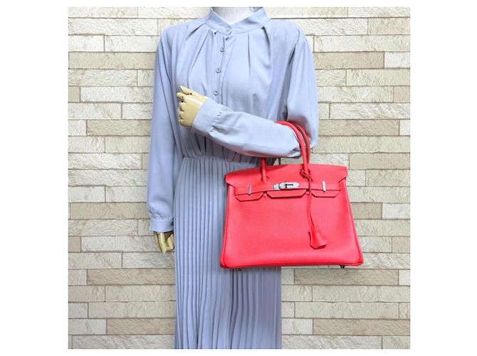 Hermès Borsa Hermes Birkin 30 in pelle Epsom rosa - vista 2
