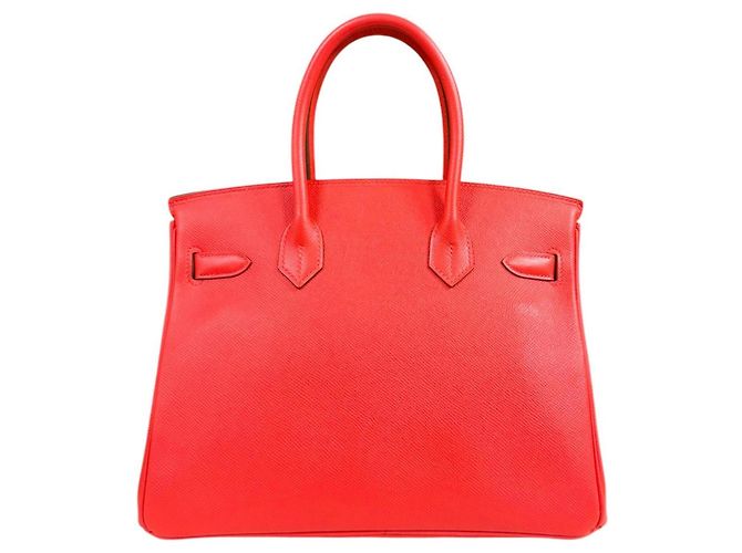Hermès Borsa Hermes Birkin 30 in pelle Epsom rosa - vista 3