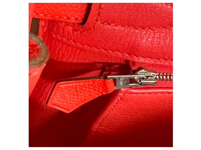Hermès Borsa Hermes Birkin 30 in pelle Epsom rosa - vista 8