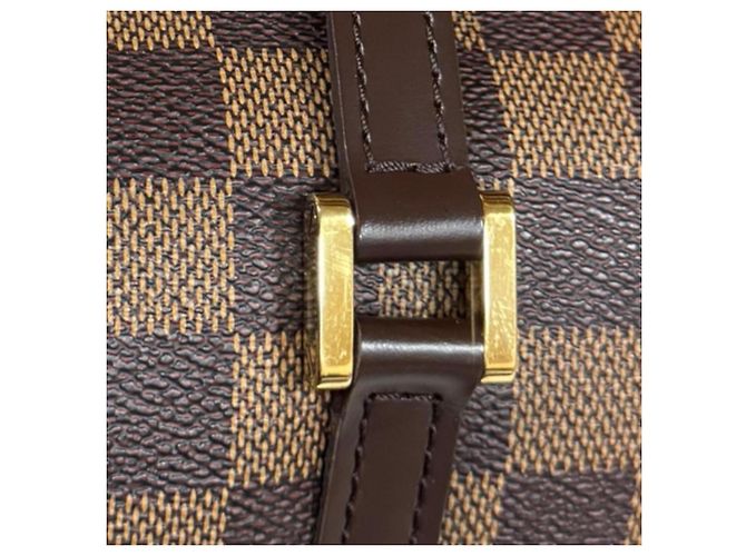 Borsa Louis Vuitton Papillon 26 Damier Marrone - vista 10