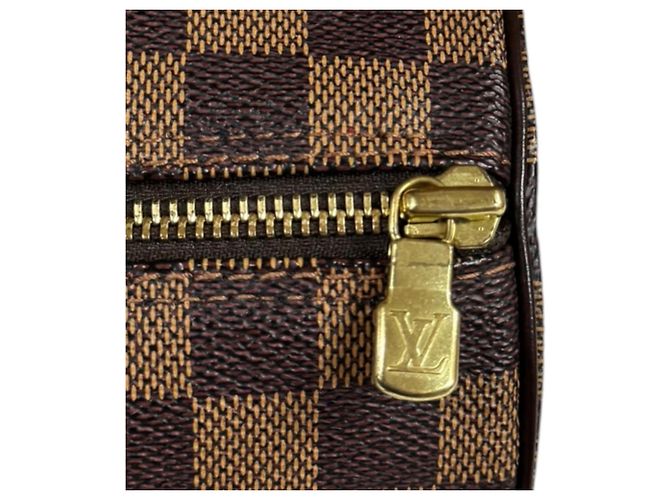 Borsa Louis Vuitton Papillon 26 Damier Marrone - vista 11