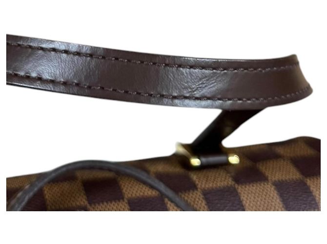 Borsa Louis Vuitton Papillon 26 Damier Marrone - vista 12