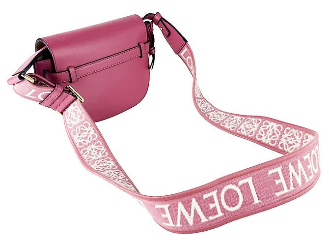Borsa a tracolla in pelle Loewe Gate Dual Mini Rosa - vista 10