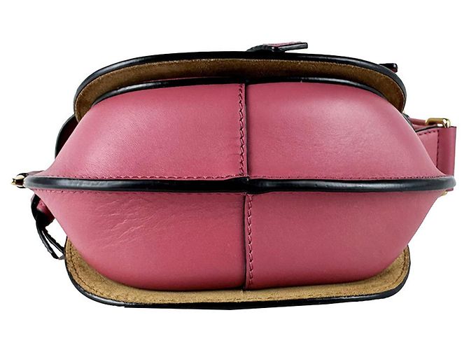 Borsa a tracolla in pelle Loewe Gate Dual Mini Rosa - vista 4